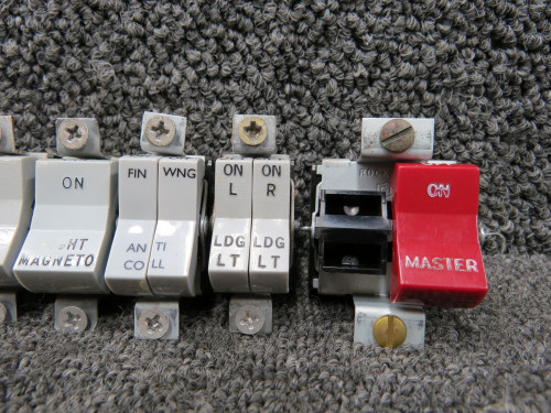 99377-003, 99377-026 Piper PA-34-200T Landing Light Rocker Switch Set of 13