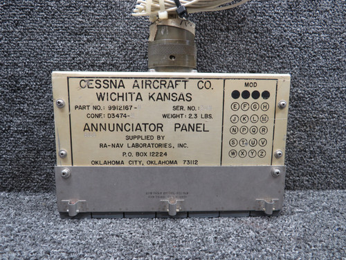 9912167-11 Ra-Nav Lab Inc Annunciator Panel with Modifications