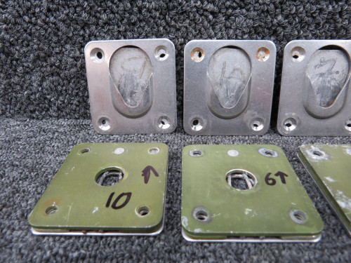 99141-003, 99140-000 Piper PA-34-200T Center Seat Attach Plate Set of 6