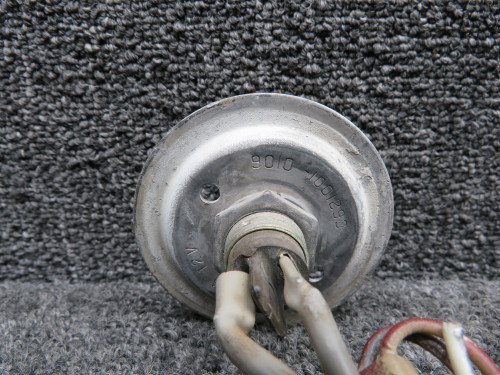 S1636-2, 101-0016 Cessna T207 Flashing Beacon Light Socket with Mount Plate (12V)