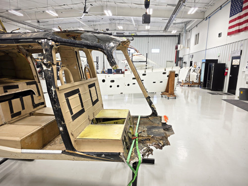 Bell 206B Fuselage with Bill of Sale, Data Tag, Airworthiness, and Logbooks