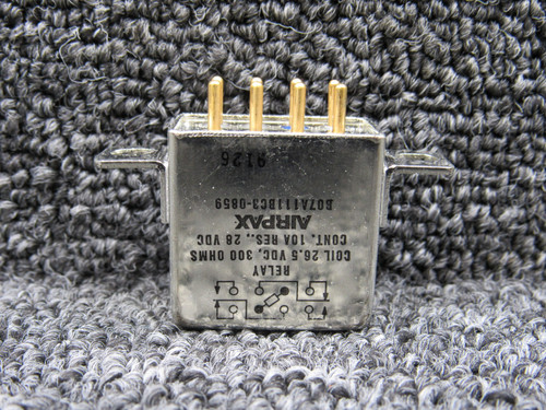 B07A111BC3-0859 Airpax Relay 26.5 VDC (New Old Stock)