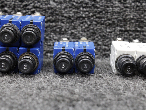 4200-002-1 Mechanical Products, Klixon Push Breaker Set of 24 (Various Amps)