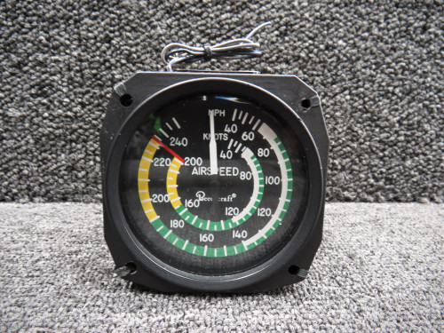 8025-17L United Instruments Airspeed Indicator, Lighted