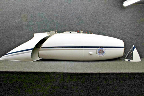 5092301-17 & 0823411-216 Cessna 340 Fuel Tip Tank Assy RH W/ Nose Cap & Fairing BAS Part Sales | Airplane Parts