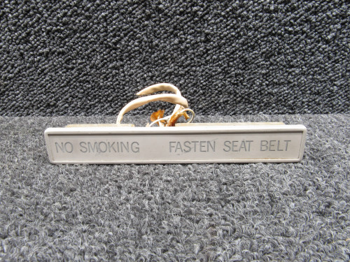 BR9206-501 Bruce Industries No Smoking Fasten Seat Belt Sign