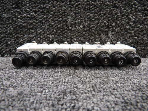 7277-2-1, 7277-2-10 Beechcraft A36 Klixon Push to Reset Circuit Breaker Set of 9