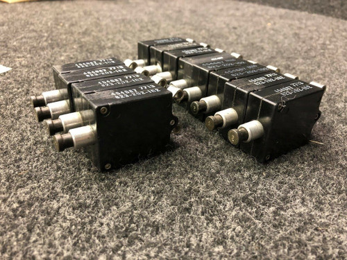 454-687 AMF Wood, Potter and Brumfield Circuit Breaker Set of 12 (2 Amps)