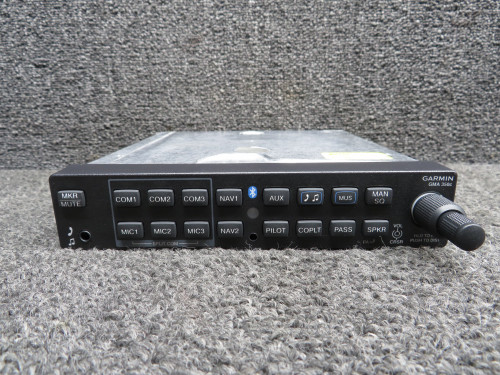 011-02385-50 Garmin GMA-350Hc Bluetooth Audio Panel w Tray (Volts: 14-28)