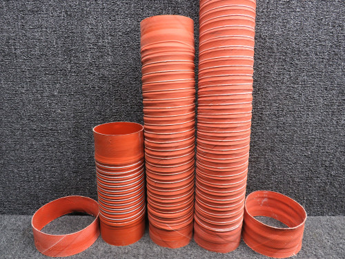 NAS1375A12SB080, NAS1375A12SB046 Bell 505 Heater Duct Hose Set of 3