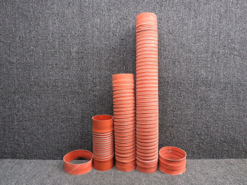 NAS1375A12SB080, NAS1375A12SB046 Bell 505 Heater Duct Hose Set of 3