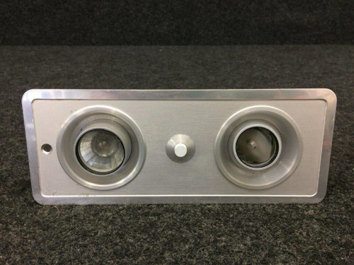 58-530103-1 / J20125-03 Beech A36 Faceplate Assy Light W/ Air Outlet & Switch BAS Part Sales | Airplane Parts