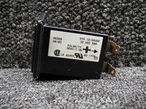 85326 (Alt: C664503-0103) Cessna Quartz Hour Meter Indicator (Volts: 12-24)