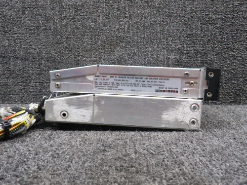 066-1055-03 Bendix King KMA-24 Audio Selector Panel w Tray, Mods (Volts: 14, 28)