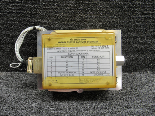 SSD120-30 Trans-Cal Altitude Digitizer Assembly, 14-28V