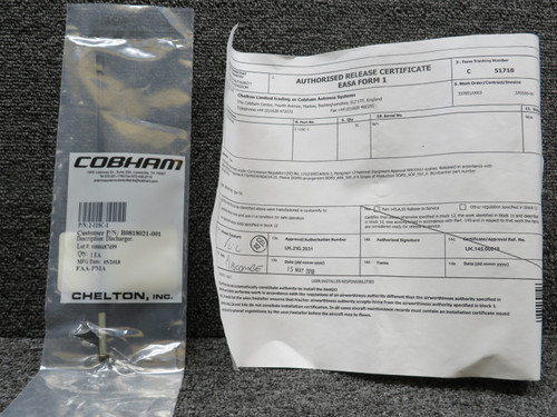 2-11SC-1 (Alt: B0818021-001) Chelton Static Discharger with 8130 (New Old Stock)