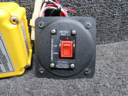 453-6603 Artex ME406 Emergency Locator Transmitter w Antenna, Tray & Switch