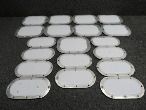 913011-507, 913000-501 Mooney M20J Wing Inspection Cover Plate Set of 19 LH