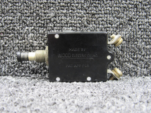 109-210-102 (Alt: 454-657) Wood Electric Press to Reset Circuit Breaker, 10A