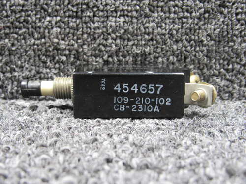 109-210-102 (Alt: 454-657) Wood Electric Press to Reset Circuit Breaker, 10A