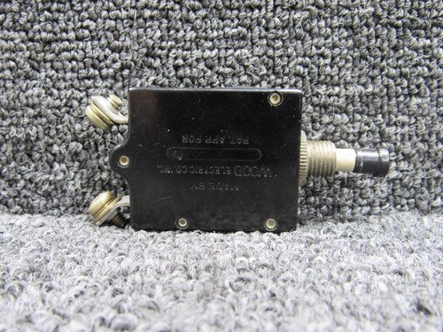 109-250-102 (Alt: 454-662) Wood Electric Push to Reset Circuit Breaker, 50A