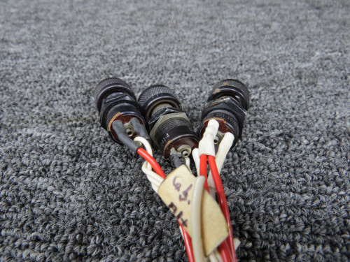 MS25041-4 Dialco Press to Test Amber Indicator Light (Set of 3)