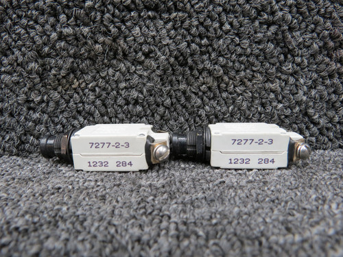 7277-2-3 Klixon Circuit Breakers Set of 2 (Amps: 3)