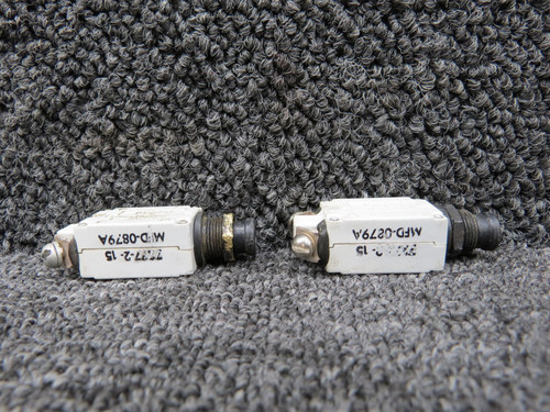 7277-2-15 Klixon Breaker Set of 2 (Amps: 15)