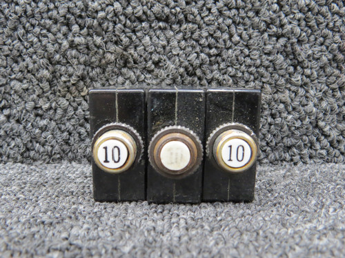 S-1360-10L Wood Electric Circuit Breaker Set of 3 (Amps: 10)