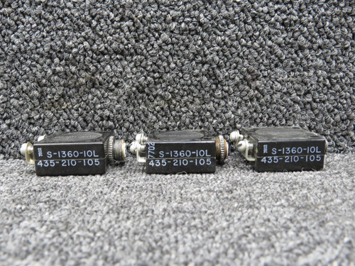 S-1360-10L Wood Electric Circuit Breaker Set of 3 (Amps: 10)