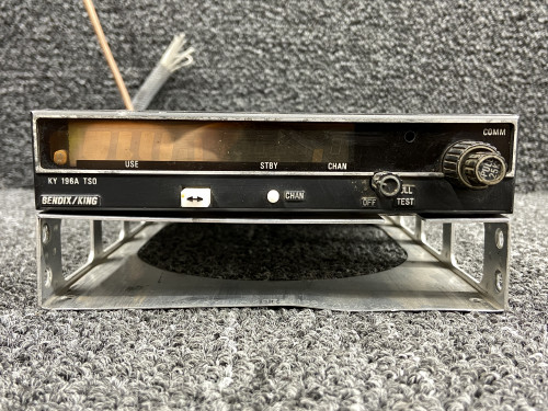 064-1054-30 Bendix KY-196A VHF Communication Radio w Tray & Mods (Core, 28V)