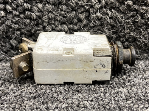 700-001-15 (Alt: MS25244-15) Mechanical Press to Reset Circuit Breaker (15A)