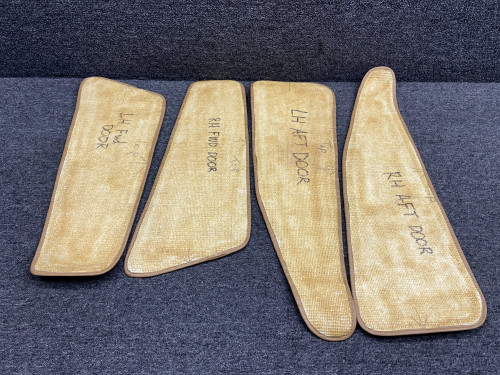 Bell 206B Forward & Aft Cabin Door Carpet Set