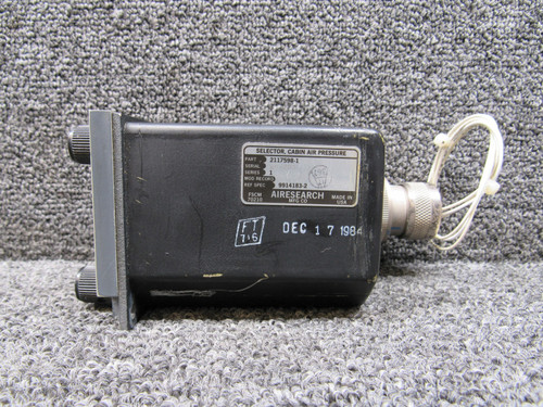 2117598-1 (Alt: 9914183-2) Airesearch Series 1 Cabin Air Pressure Selector
