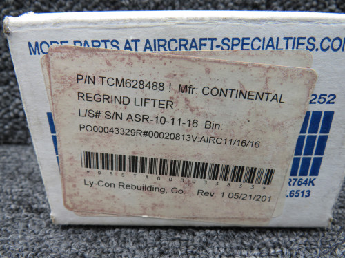 628488 Continental Regrind Lifter Box of 6 (New Old Stock)