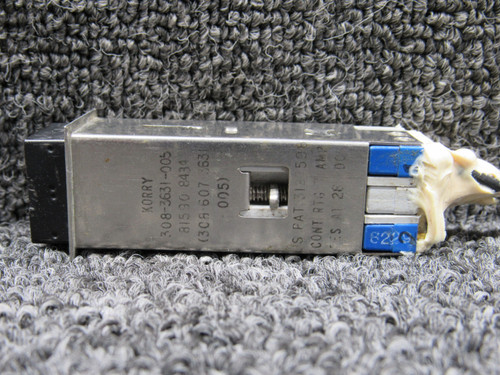 308-3631-005 (Alt: 308-607-3631-005) Korry Water Pressure On-Off Switch