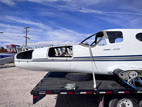 Cessna 421B Fuselage with Bill of Sale, Data Tag, Logs, and Airworthiness