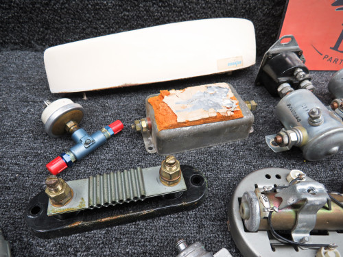 Rockwell 114 Goodie Bag with Indicators, Solenoids, Cables, Emblems, etc