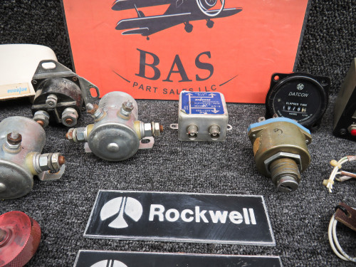 Rockwell 114 Goodie Bag with Indicators, Solenoids, Cables, Emblems, etc