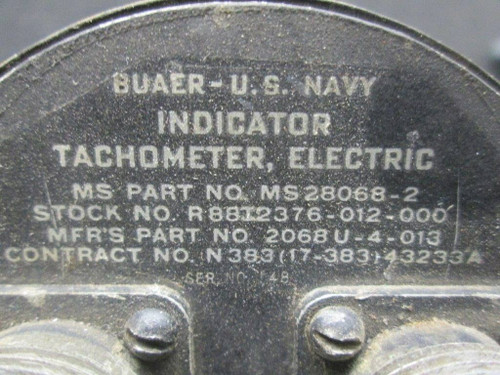 MS-28068-2 Buaer Tachometer Indicator