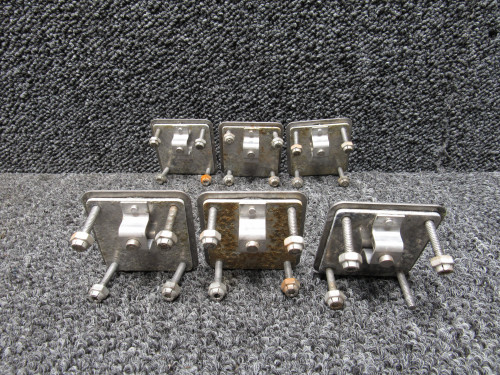 79781-002, 68094-003 Piper PA32R-300 Aft Seat Attach Plates Assembly (Set of 6)