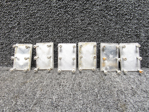 99141-003, 99140-000 Piper PA32R-300 Seat Attach Plates w Backplate (Set of 6)