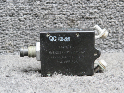 454-659 (Alt: PS50120-3-16) Wood Electric Push Circuit Breaker (Amps: 20)