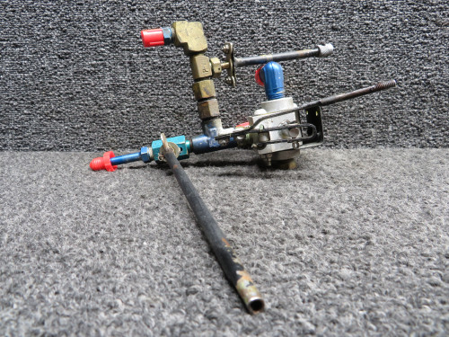 492-297, Hoof A59 Piper PA23-250 Scott 4600 Fuel Valve Assembly w Lever