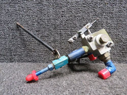 492-297, Hoof A59 Piper PA23-250 Scott 4600 Fuel Valve Assembly w Lever