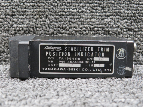TA1964N8 (Alt: 45AS86808-11) Tamagawa Seiki Stabilizer Trim Position Indicator