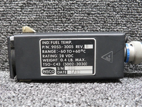 9053-3005 Insco Fuel Temperature Indicator (Range: -60 to 60 C, Volts: 28)