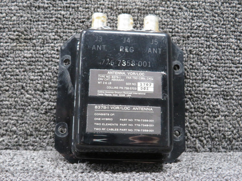 758-5703-001 (Alt: 776-7358-001) Collins 837B-1 Vor-Loc Antenna Coupler