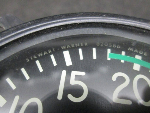 820586 Stewart-Warner Recording Tachometer Indicator (Hours: 8250.66)