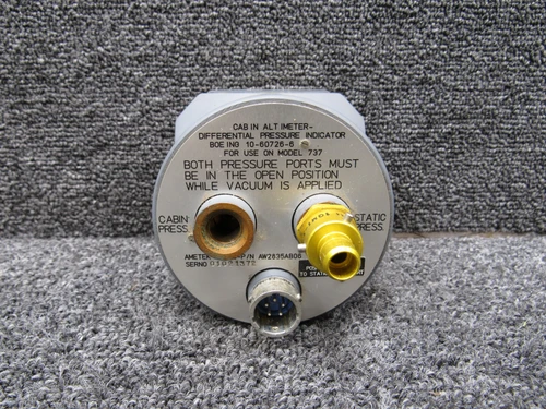 AW2835AB06 Ametek Cabin Altimeter-Differential Pressure Indicator